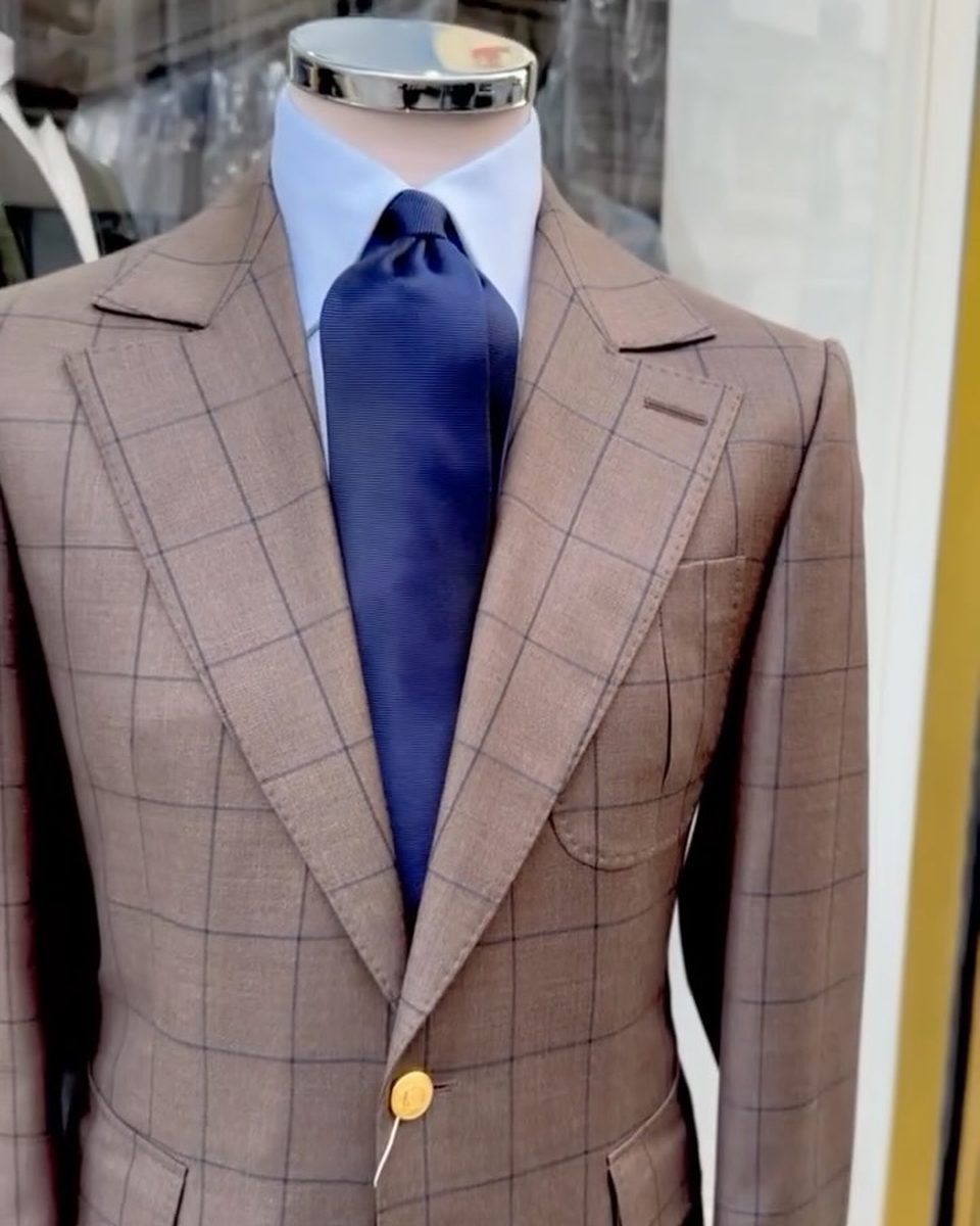 Blazer à carreaux, poches plaquées — Franck Arnault