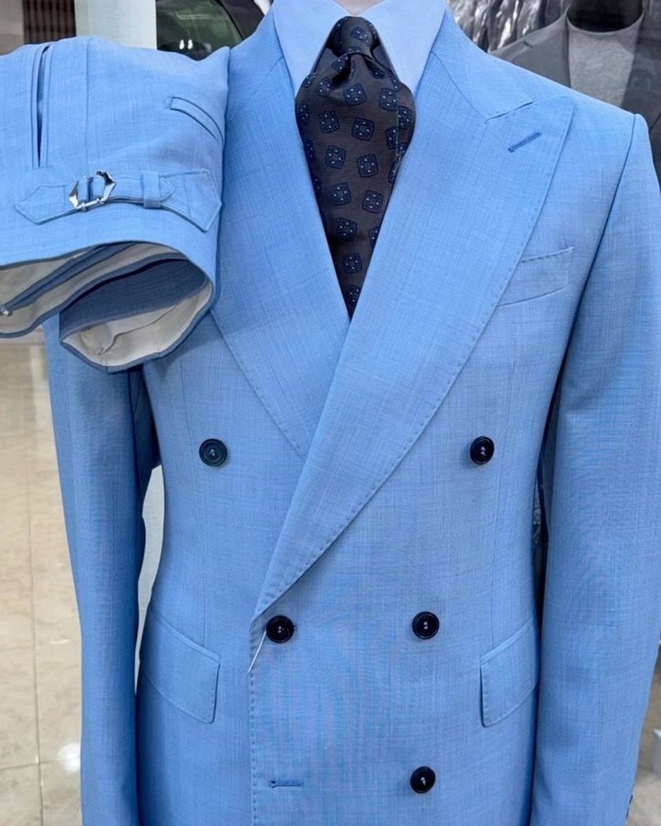 Croisé bleu ciel six boutons — Franck Arnault
